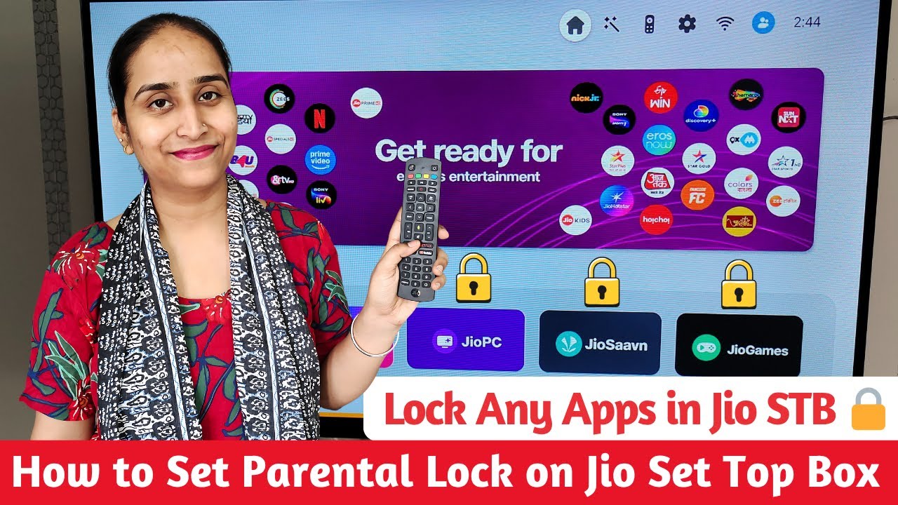 Jio Set Top Box: How to Lock Apps & Enable Parental Control 🔒 | Jio Fiber STB - Set Parental Control