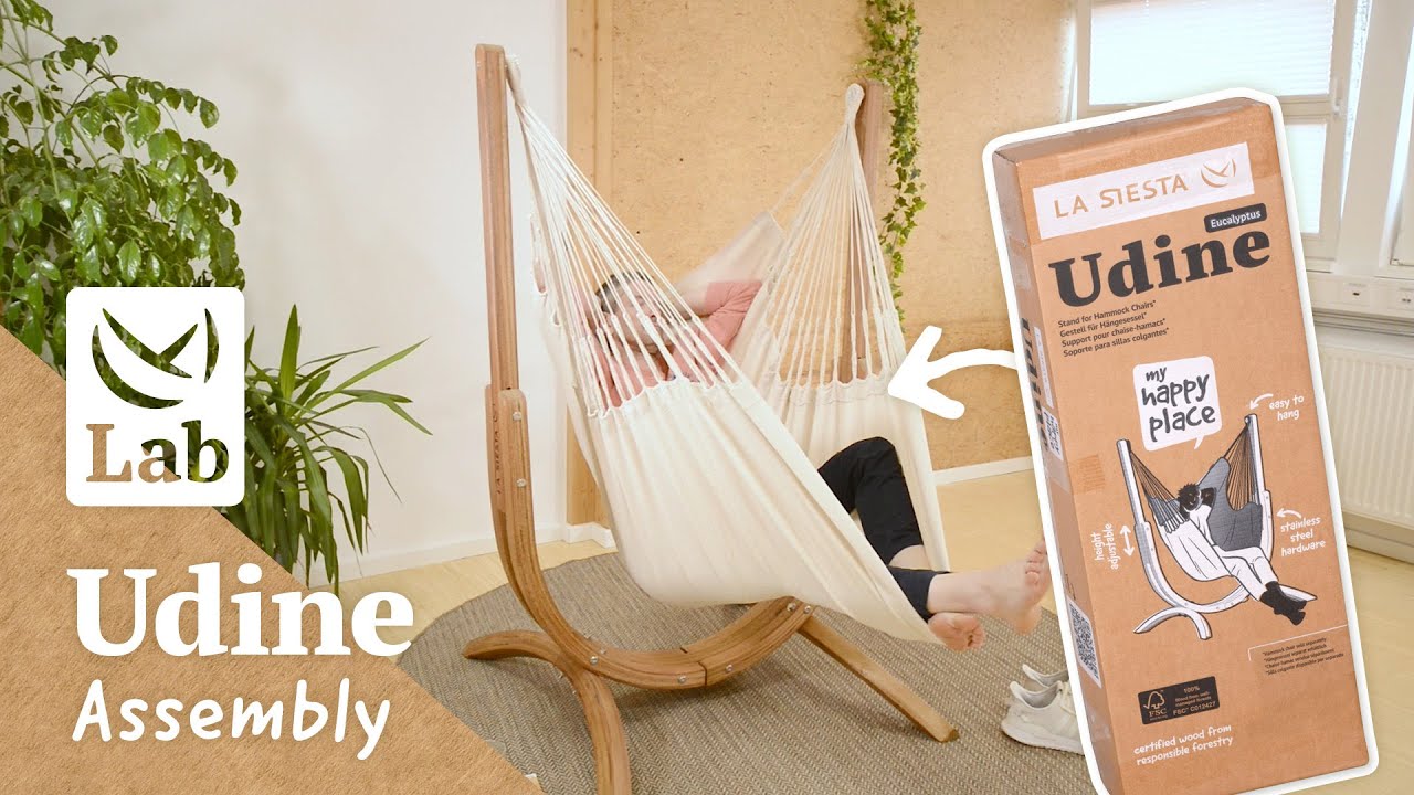 Гамак-кресло Udine с подставкой: пошаговая инструкция | LA SIESTA Lab