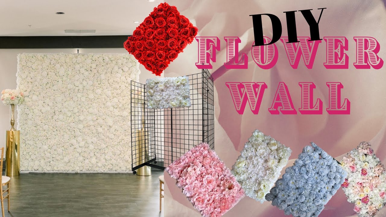 DIY Flower Wall Using Flower Panels | Made EASY!!| With LIGHTS| 2020