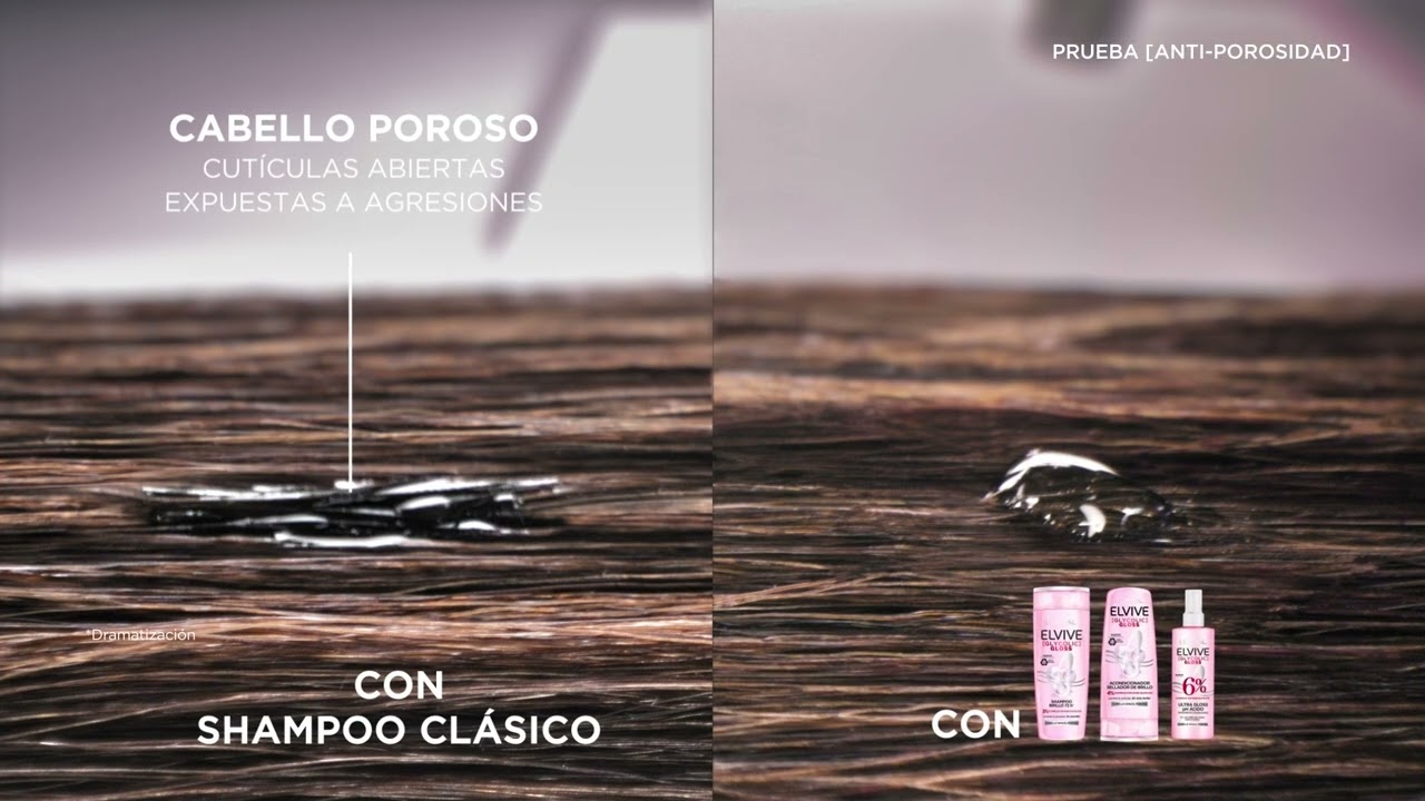 &iquest;Pelo opaco? Act&uacute;a AHORA con el nuevo Elvive Glycolic Gloss: brillo de inmediato
