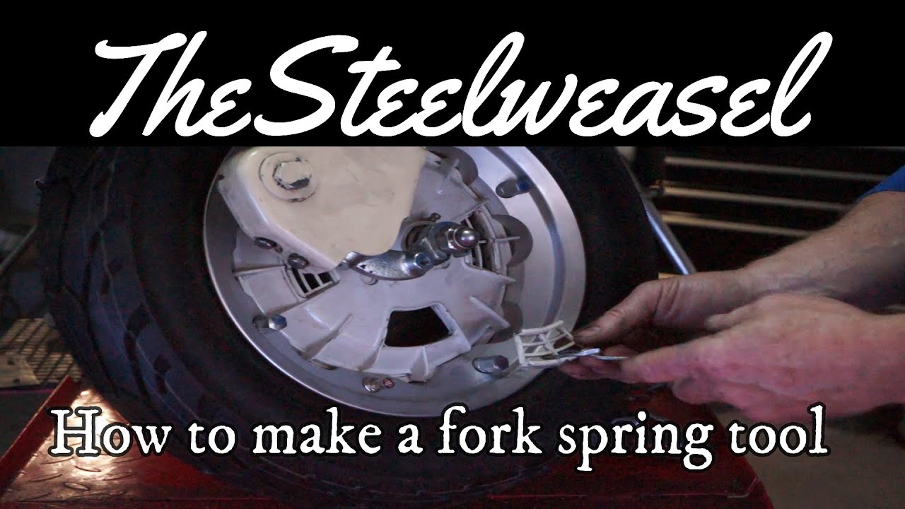 HOW TO MAKE  a lambretta fork spring compressor#thesteelweasel