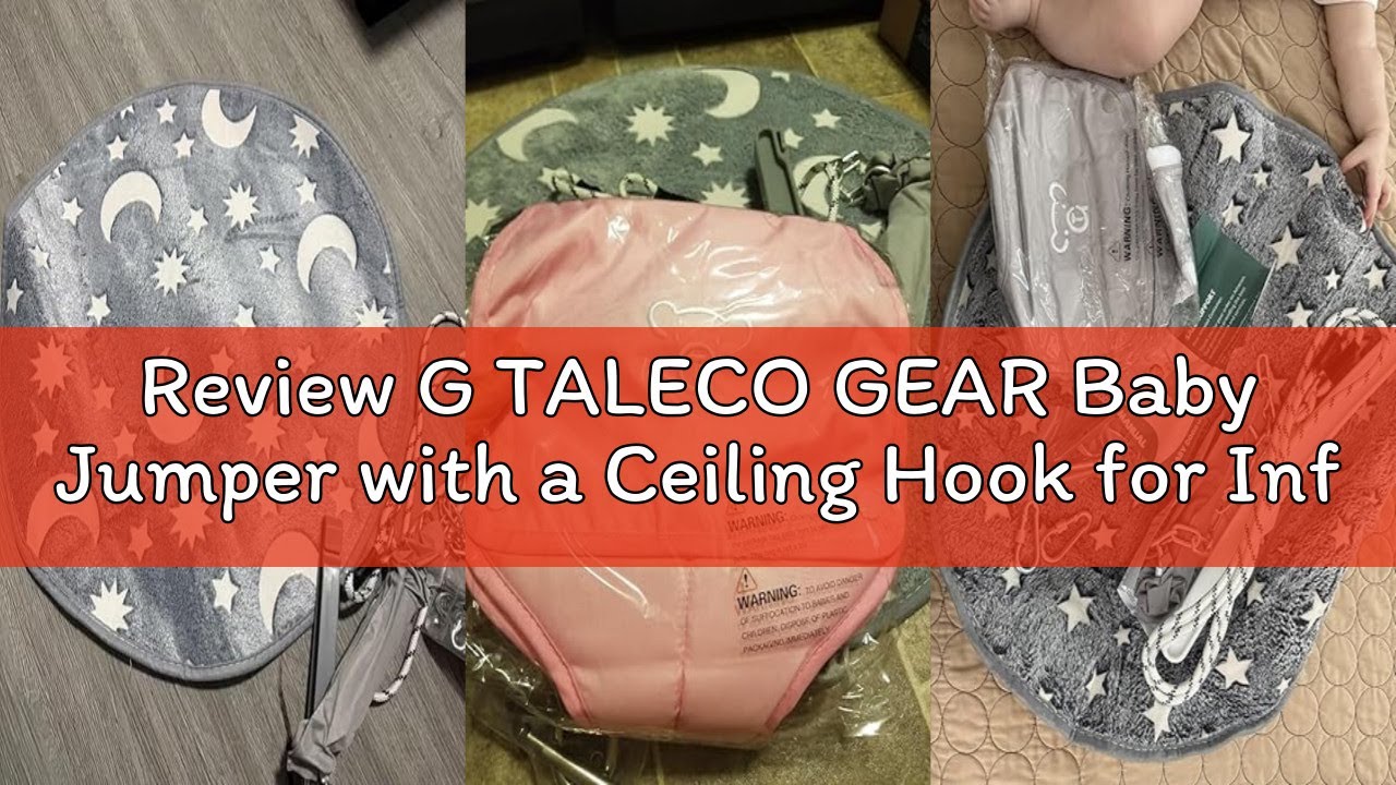 Review G TALECO GEAR Baby Jumper with a Ceiling Hook for Infant & Toddlers with Adjustable Chain, Bo