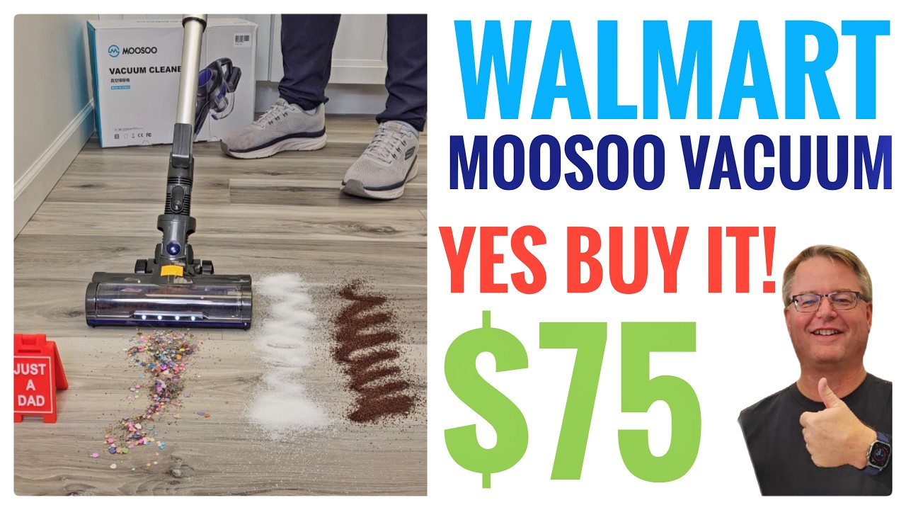 Walmart Black Friday $75 MooSoo Cordless Vacuum Review