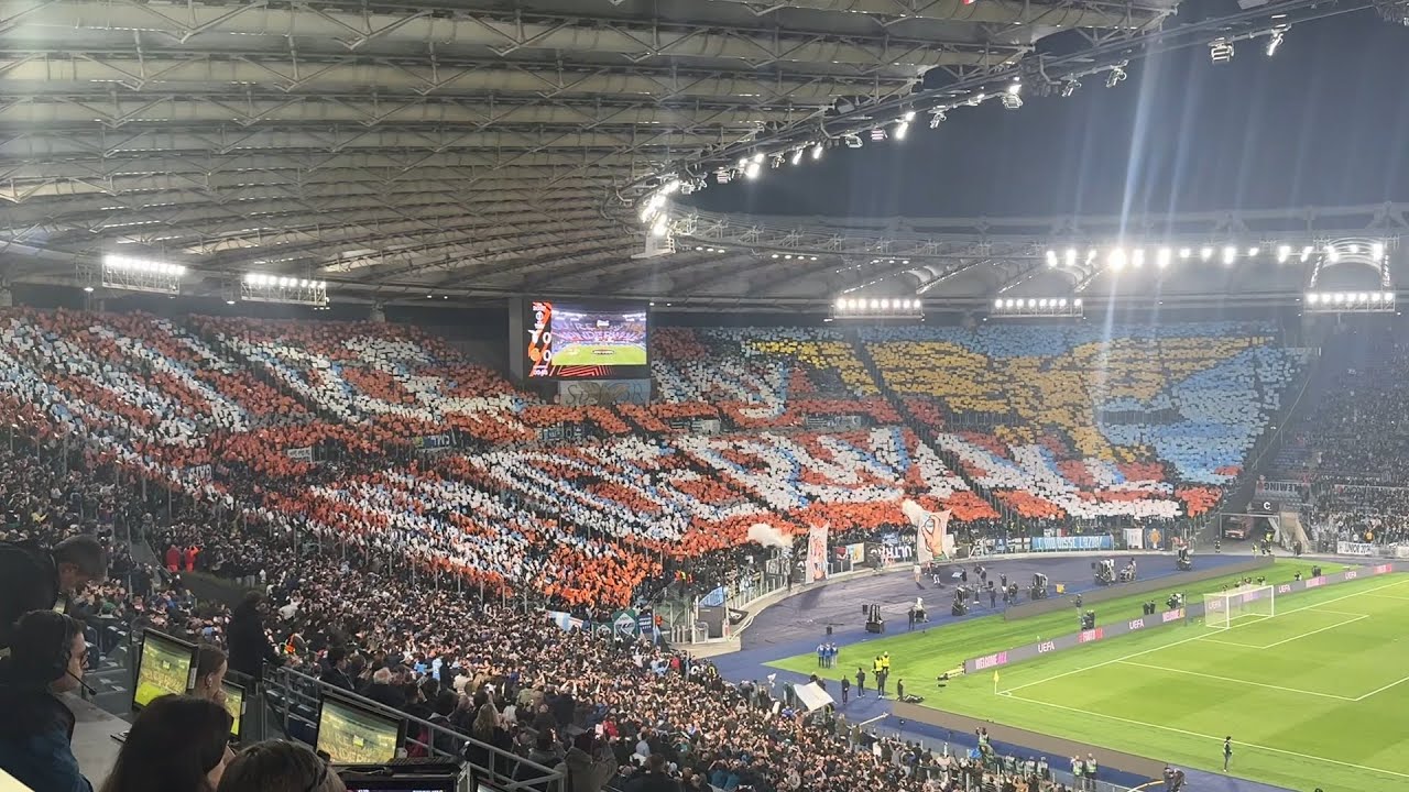 Lazio-Bodo Glimt, You're my wonderwall: la coreografia degli Ultras Lazio