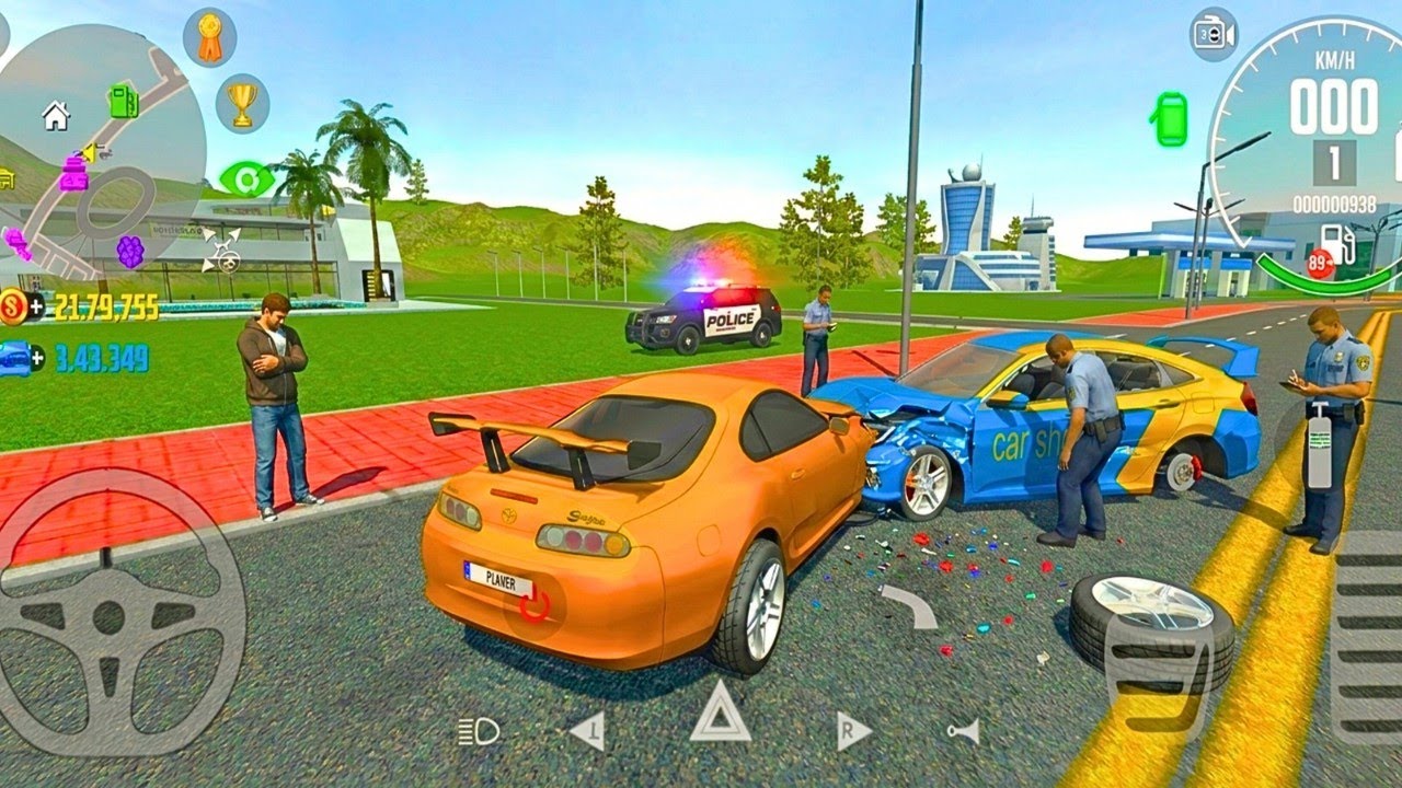 POLICE INVESTIGATION SUPRA VS TAXI BRUTAL CRASH 😱 || CAR SIMULATOR 2 GAMEPLAY 