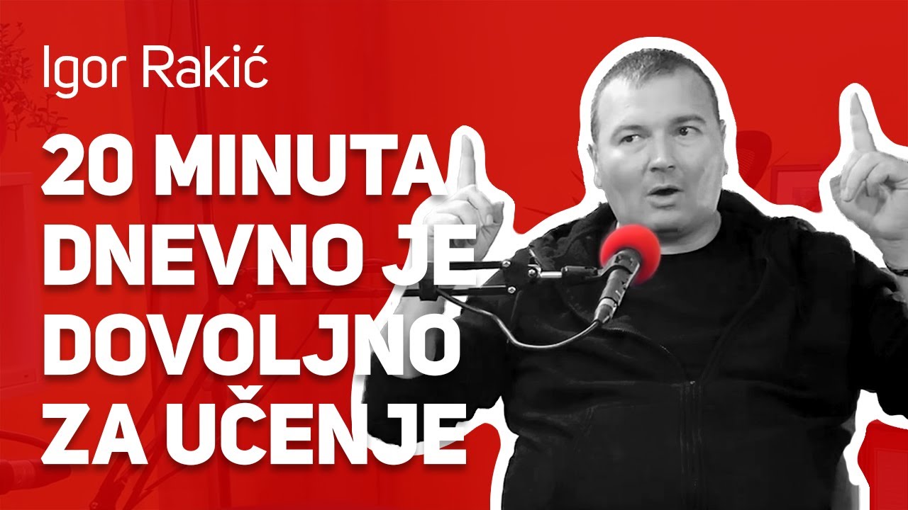 20 minuta dnevno je dovoljno za učenje : : Igor Rakić, Škola intelektualnih veština : : JPJ 037