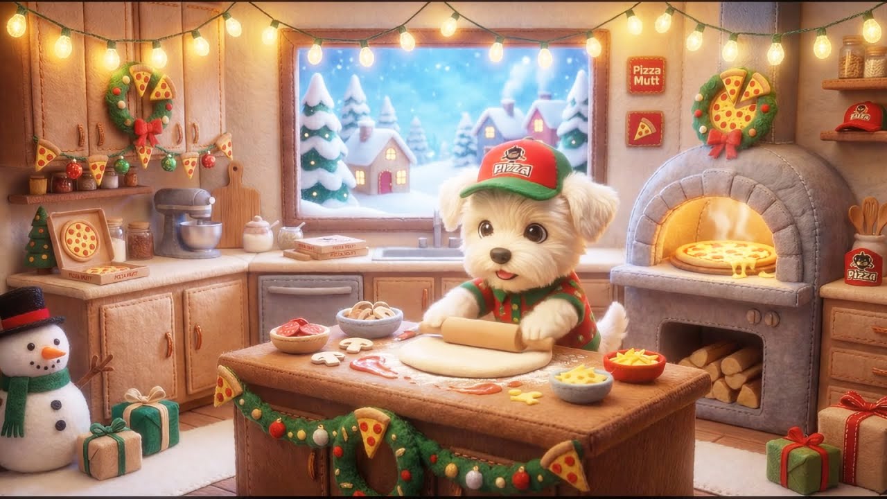 Cozy Kitchen Lofi with Pizza Mutt 🍕🎶Warm Beats for Studying, Relaxing & Focus