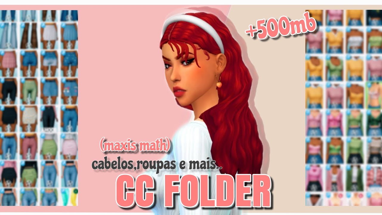 MEGA PACK CC FOLDER MAXIS MATH |  +500 Itens Sims 4 | Download ✨