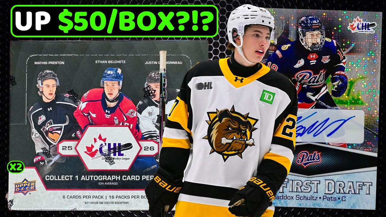 КРУТОЙ УЛОВ ИЗ ОБНОВЛЕННОЙ КОЛЛЕКЦИИ CHL! &mdash; Вскрытие 2-х хобби-боксов 2025-26 Upper Deck CHL Hockey