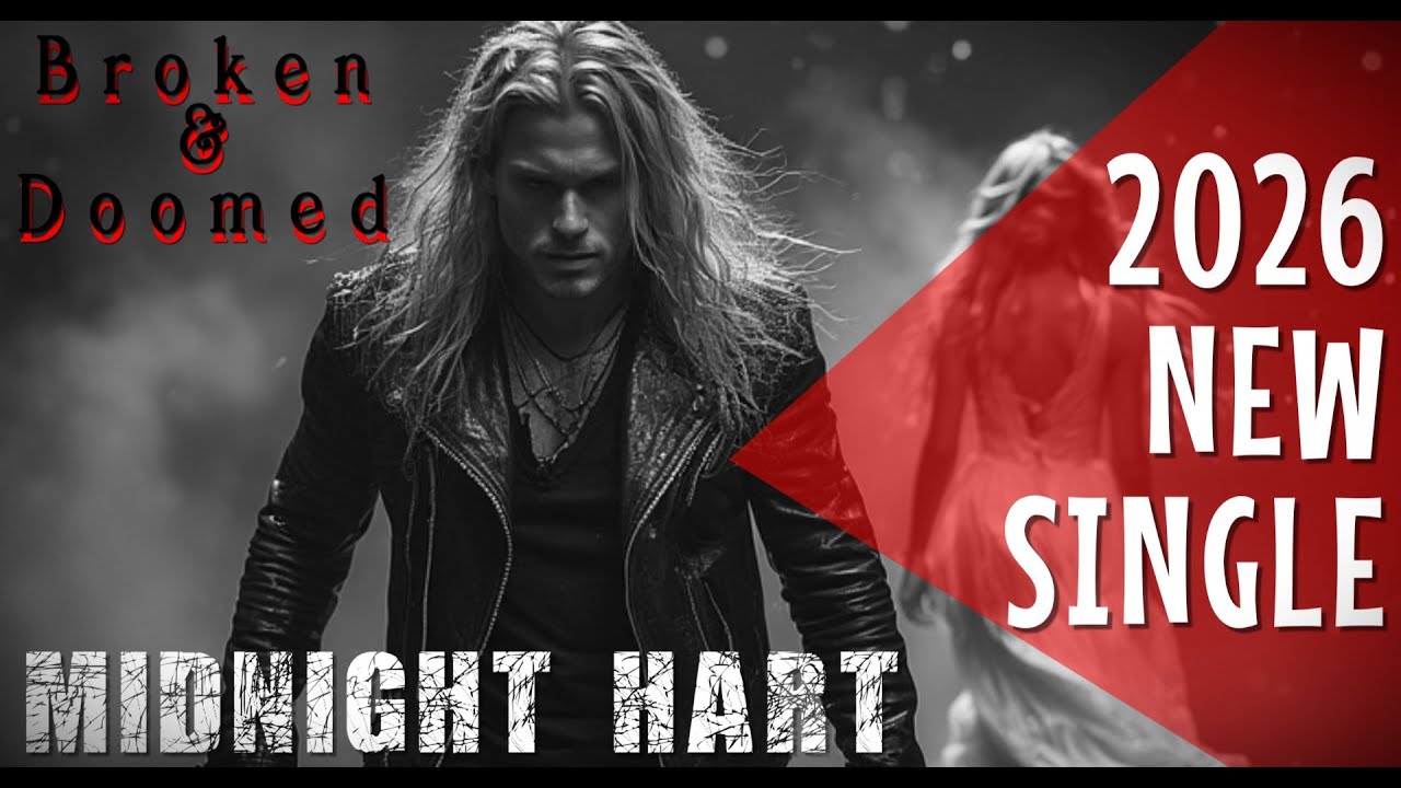 MIDNIGHT HART - Broken & Doomed  (Black Romantic Melodic Rock) 2026