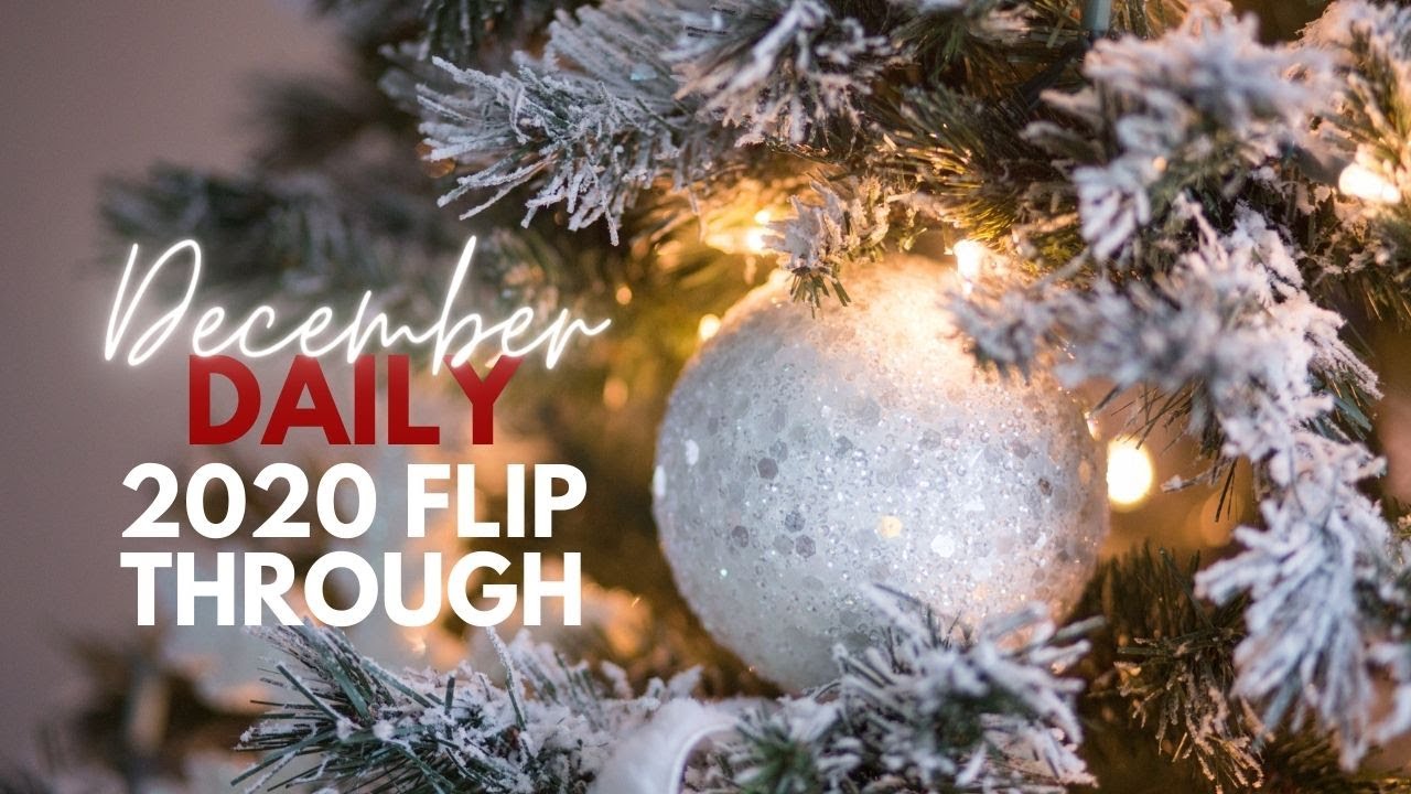 DECEMBER DAILY 2020 FLIP THROUGH using Ali Edwards Kits with Interactive Spreads