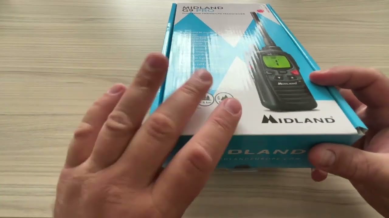 Unboxing jedné PMR Midland G9 pro