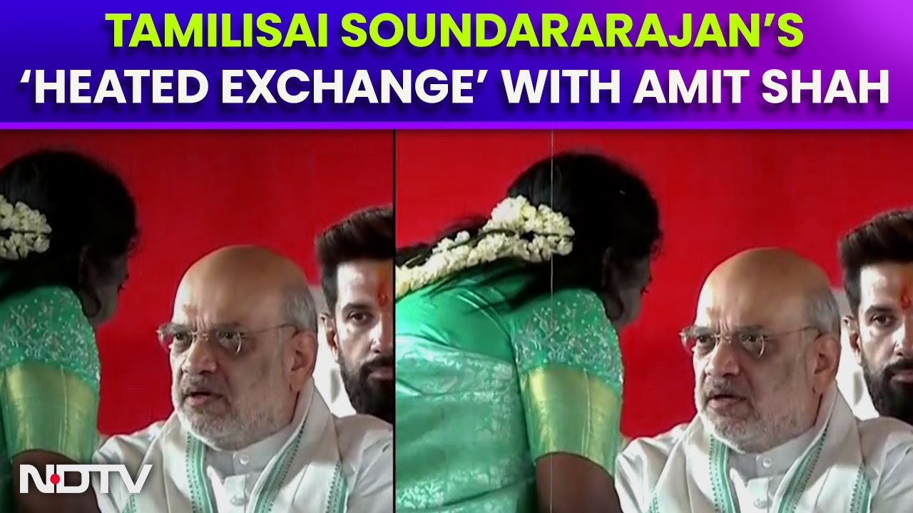Amit Shah | Tamilisai Soundararajan Clarifies On ‘Heated Exchange’ With Amit Shah