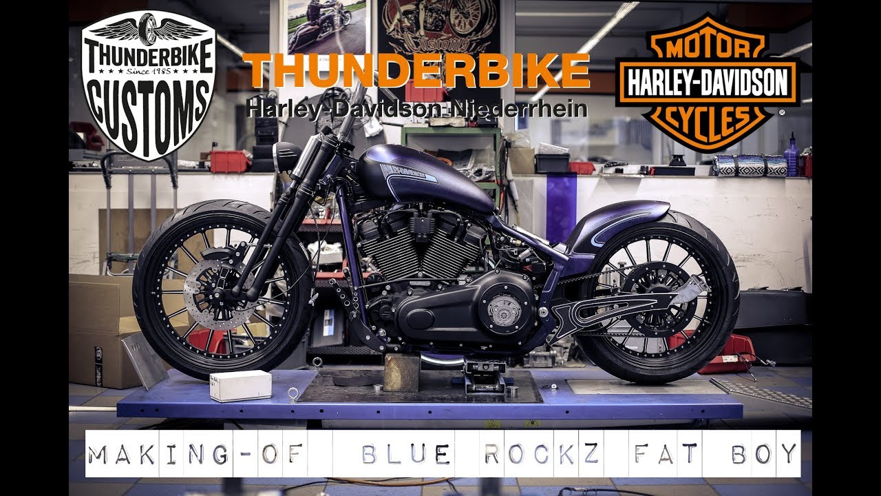 Thunderbike Blue RockZ  - a Harley-Davidson Fat Boy (FLFBS 114) Custombike Making-Of