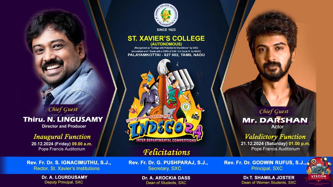 INDECO 2024 St.Xavier's College (Autonomous),Palayamkottai - 627 002