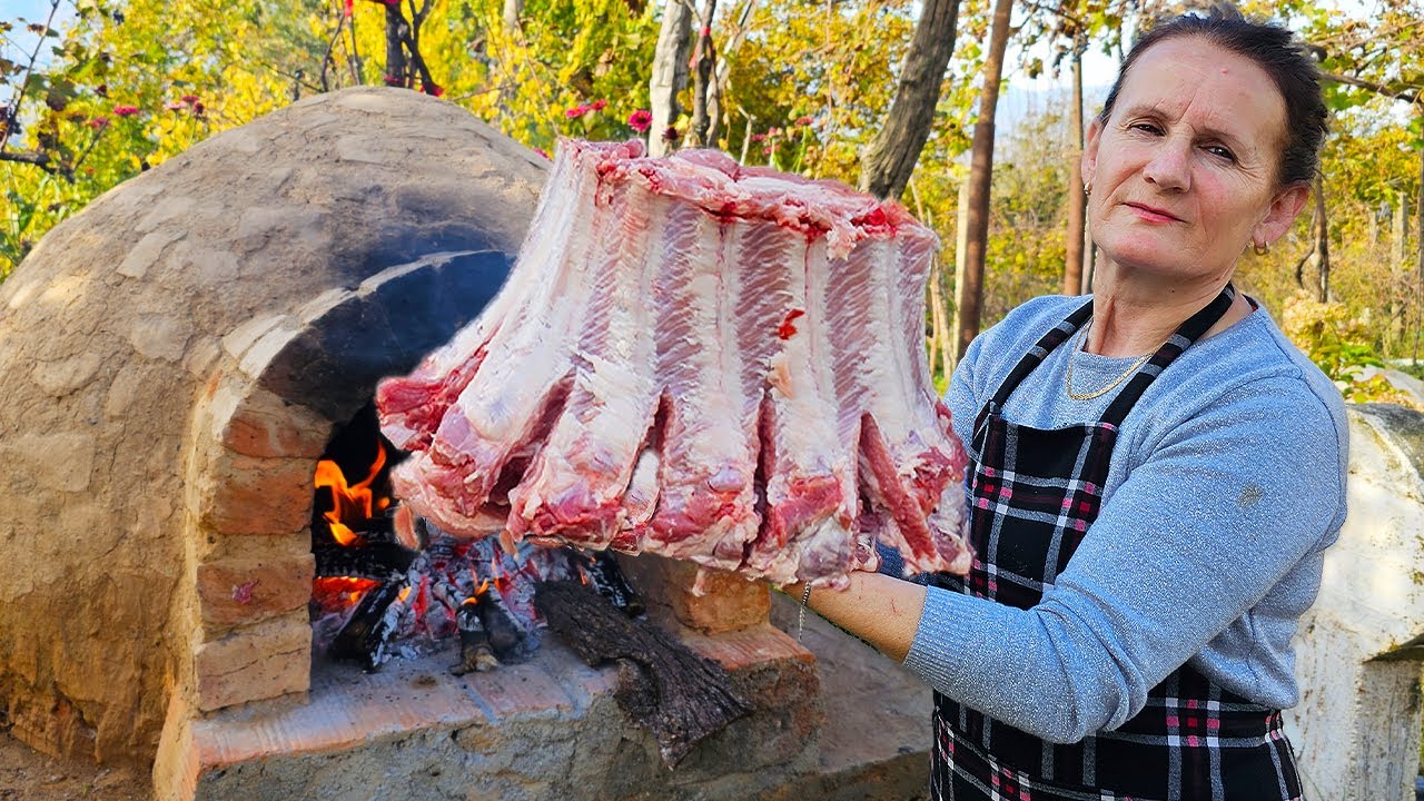 Albanian Grandma Reacts  to a Feast! 😮🍽️