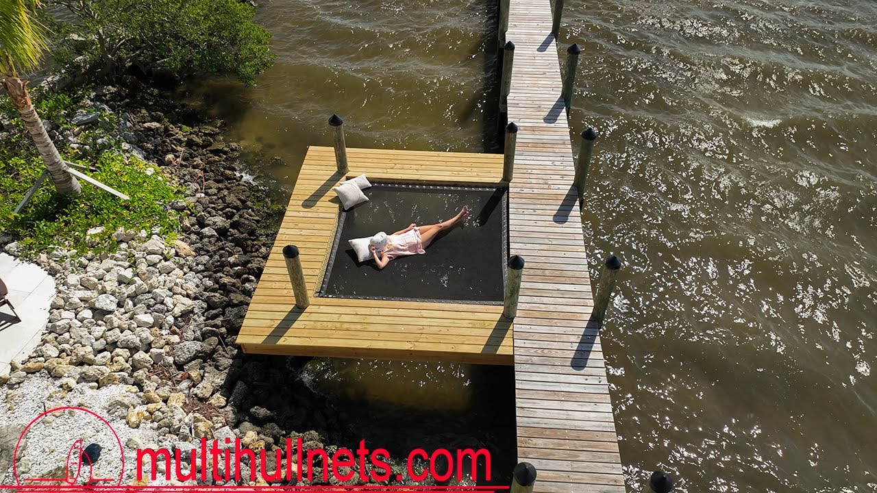 How To Install An Overwater Net From Sunrise Yacht Products - Overwater Tensioned Hammock