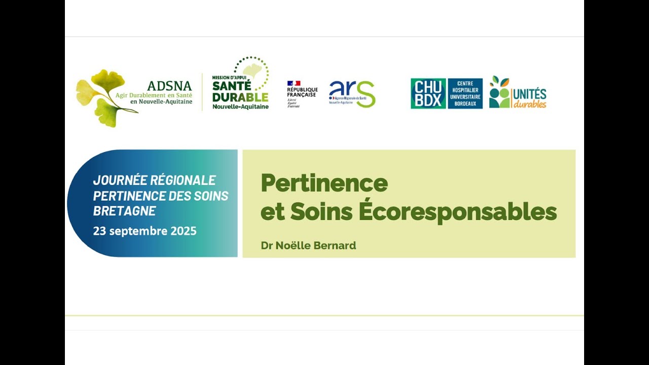 Pertinence des soins et écoresponsabilité : mieux soigner en réduisant notre impact