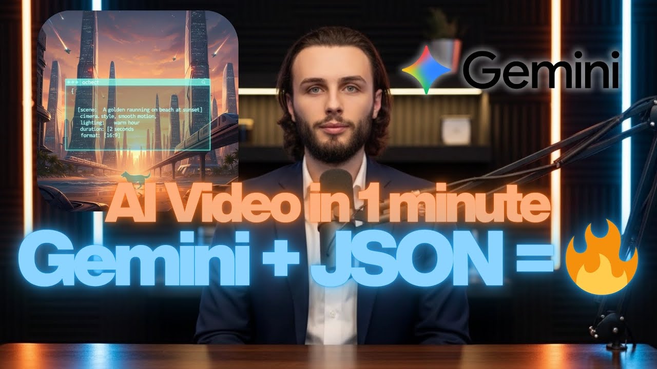 How to Create Videos with Google Gemini Using JSON Prompts (Step-by-Step Tutorial)
