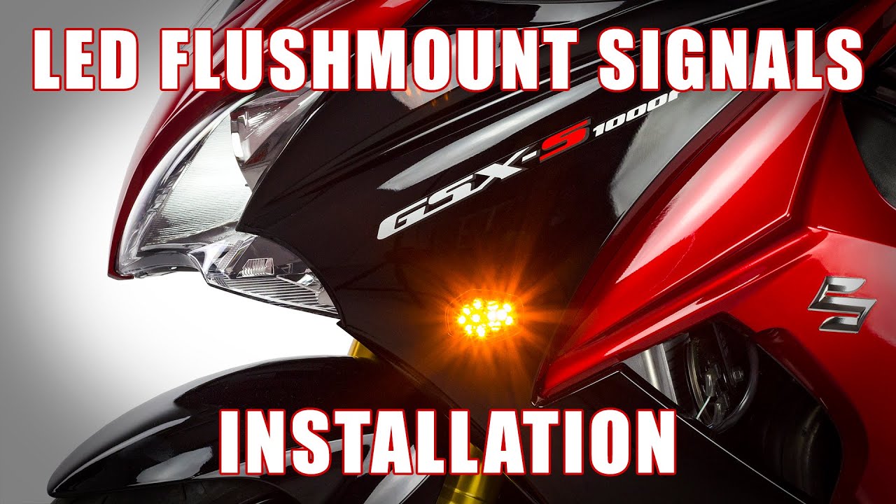 How to install LED Flushmount Signals on 2015+ Suzuki GSX-S1000F by TST Industries
