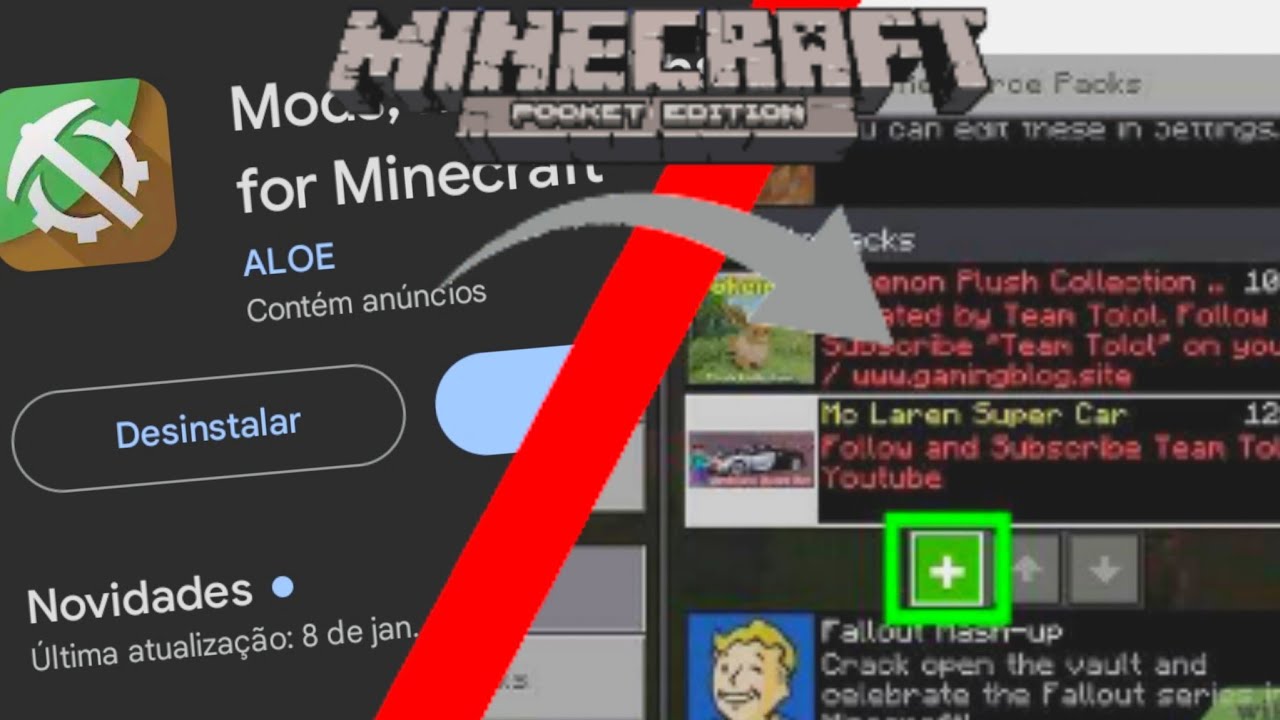 COMO COLOCAR MODS/ADDONS/TEXTURAS NO MINECRAFT PE!