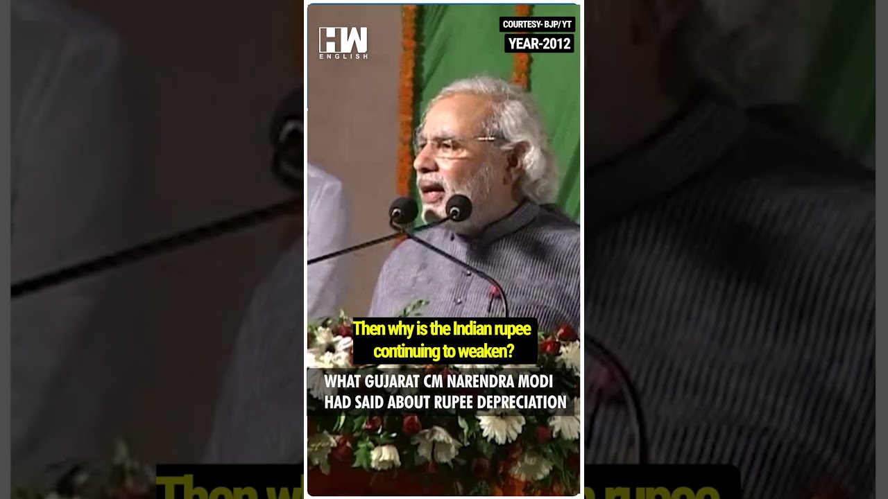 #Shorts | What Gujarat CM Narendra Modi Had Said About Falling Rupee | Editorial With Sujit Nair