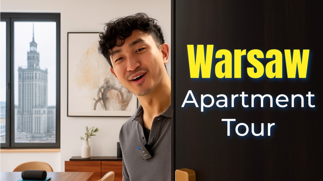 Tour My $1500/mo Apartment in Warsaw, Poland 🇵🇱