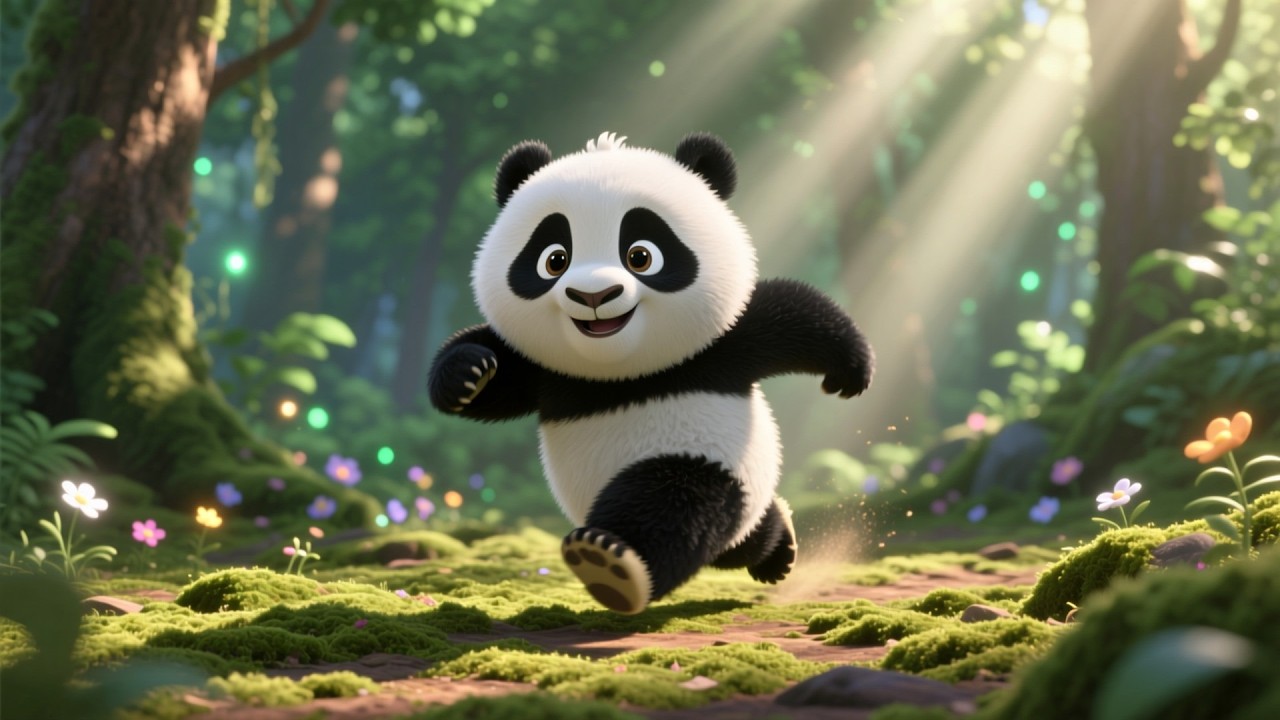 Cute Baby Panda Dance Song | Fun Kids Song for Toddlers | Playful Animal Rhyme