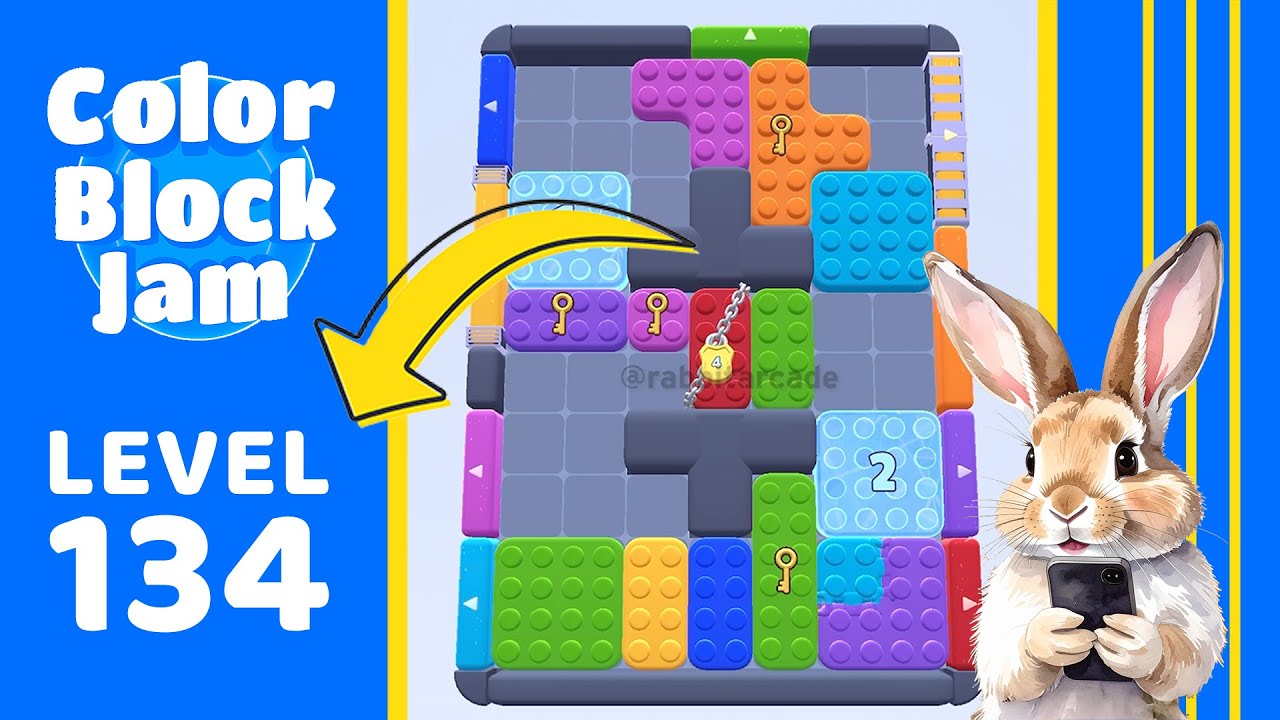 Color Block Jam Level 134 Solution Walkthrough