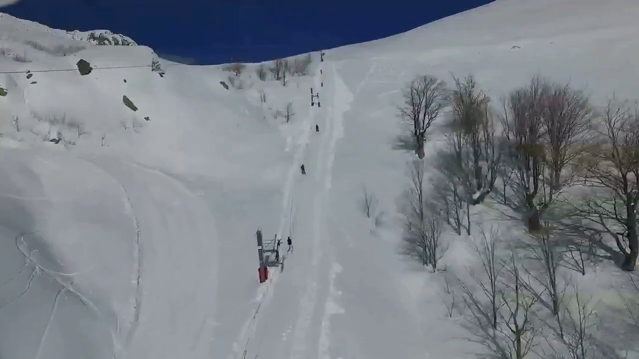 Station de Ski Ghisoni Capanelle en Haute-Corse. Vol drone DJI Phantom3 adv
