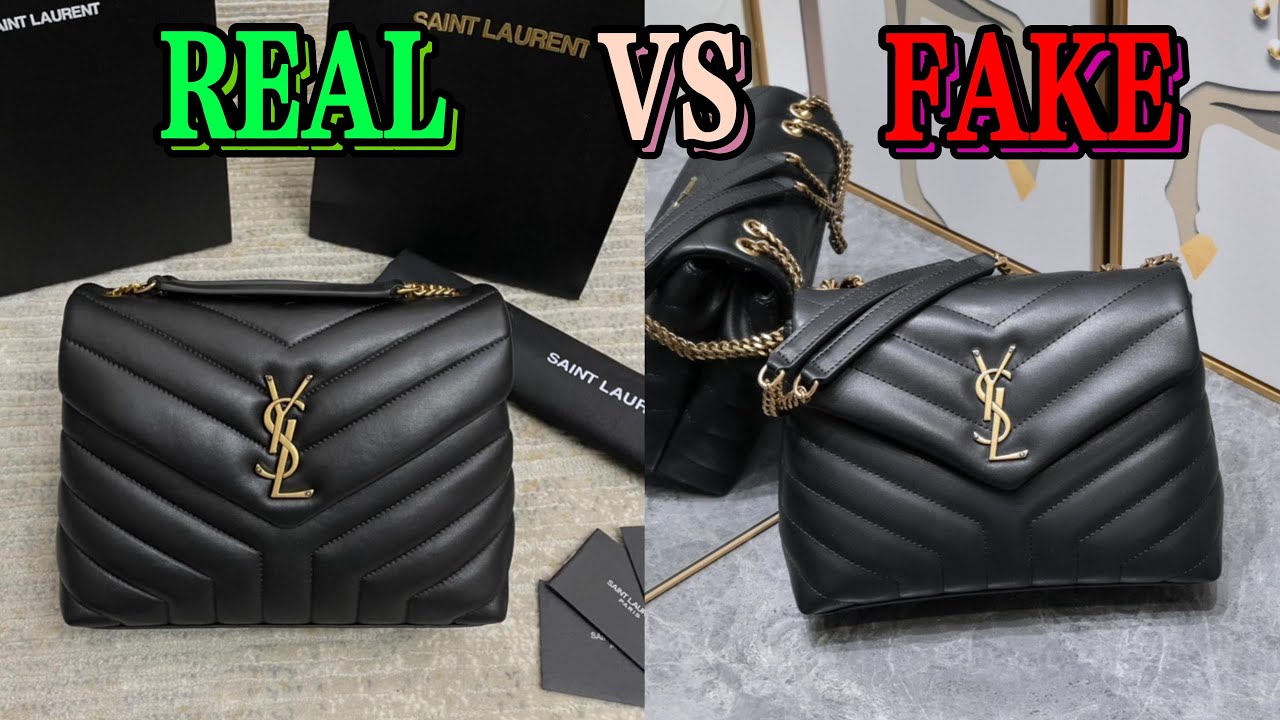 REAL VS FAKE YSL SMALL LOULOU BAG