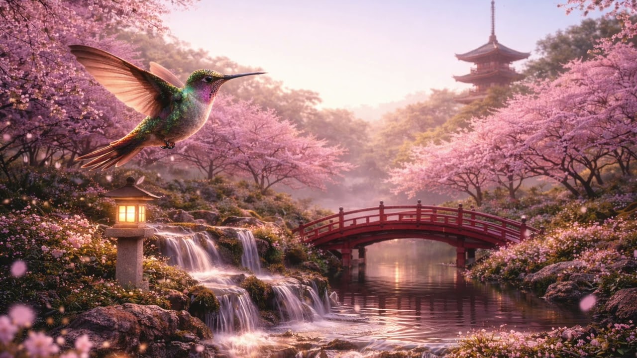 Smile in Kyoto — Cinematic Ambient Journey | Wow Sakura Sunrise