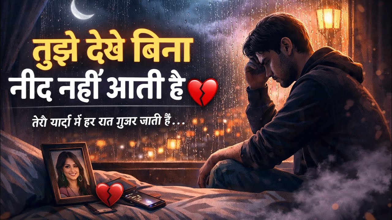Tujhe Dekhe Bina Neend Nahi Aati Hai 💔 | Sad Hindi Romantic Song 2026 | Heartbreak Lofi