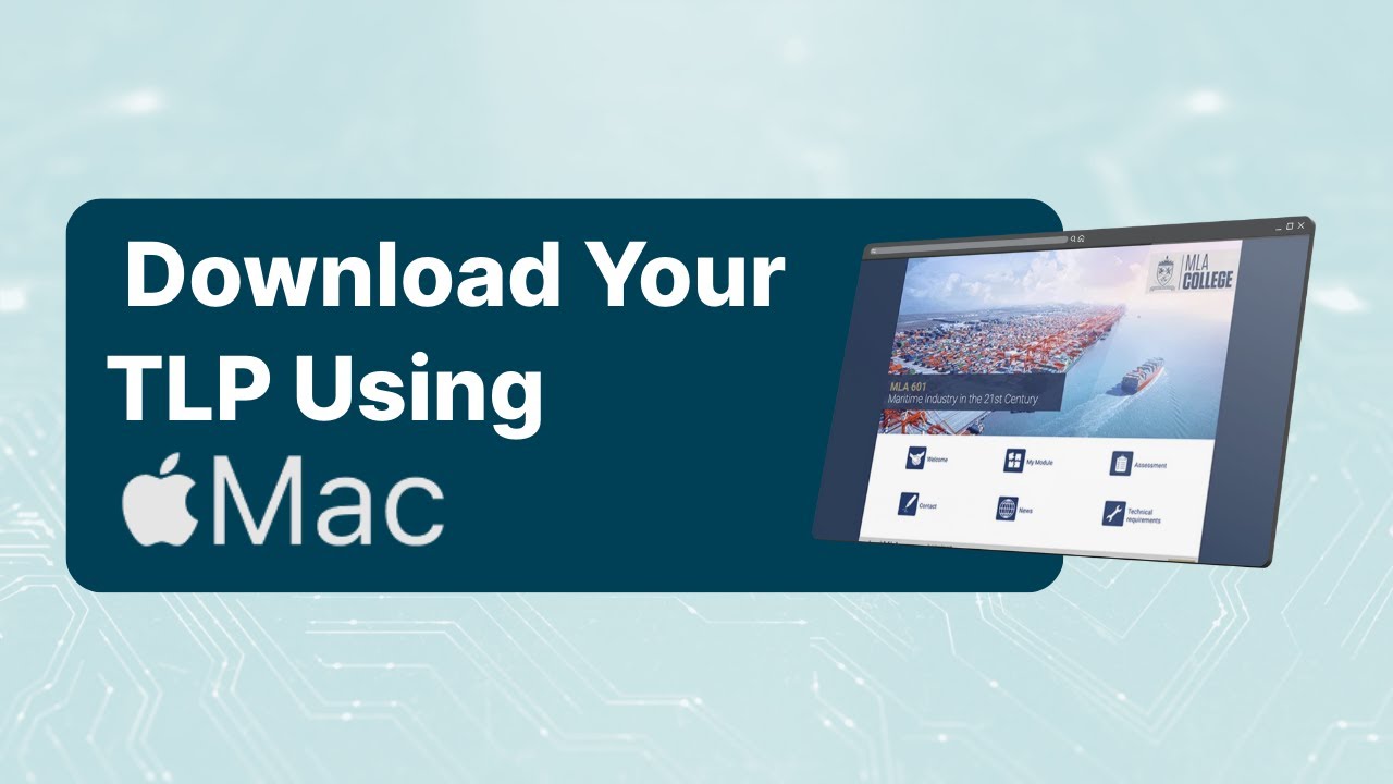 How to download your Total Learning Package (TLP) on a Mac