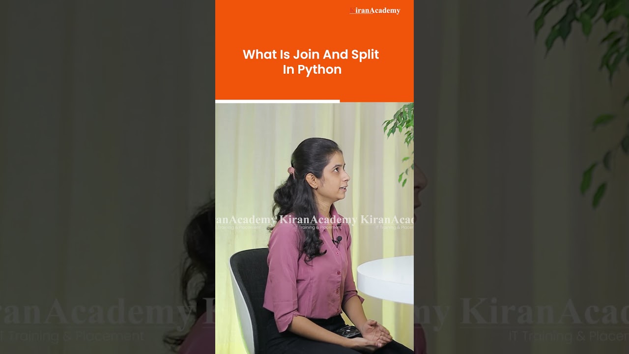 What Is Join And Split In Python? | #thekiranacademy #shorts