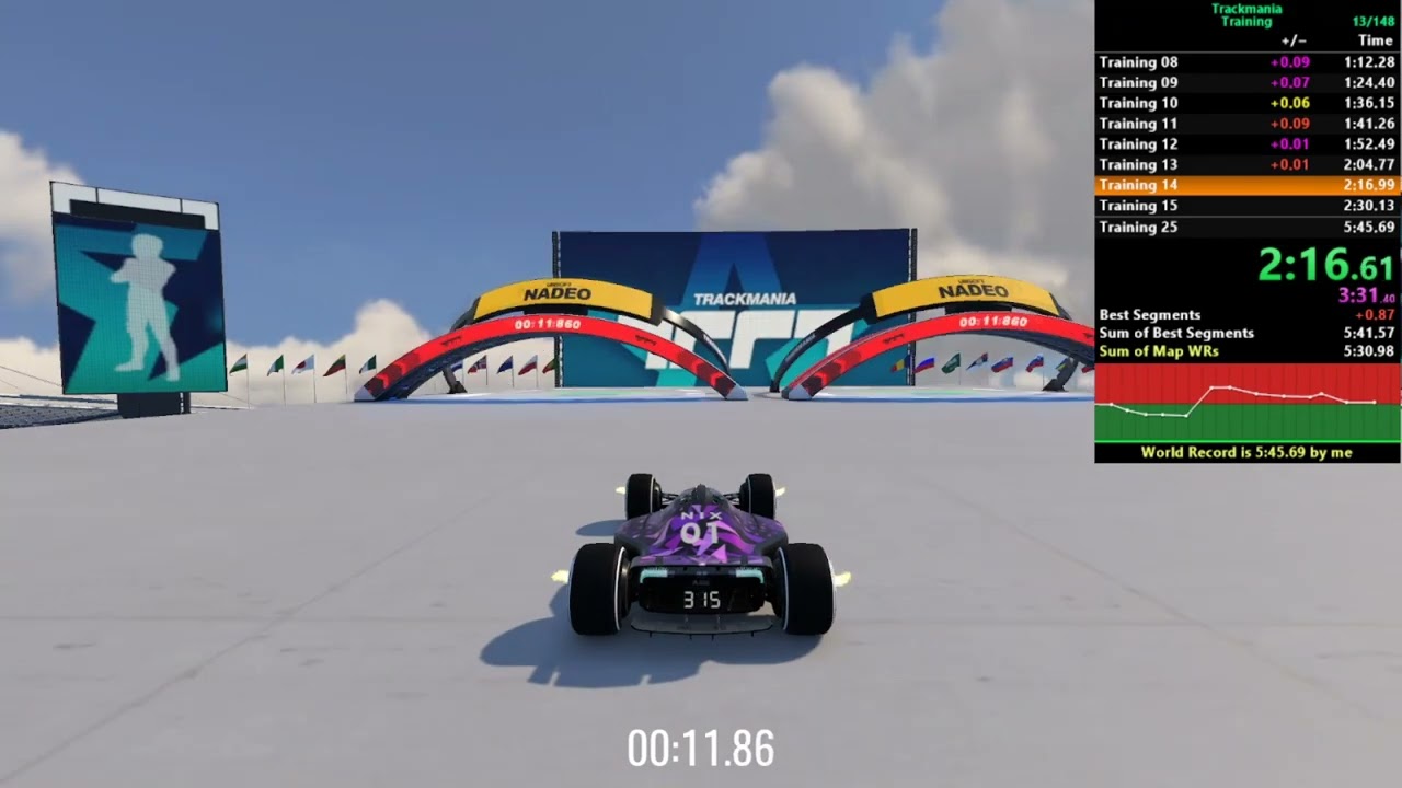 Trackmania Training Campaign Speedrun WR | 5:45.094