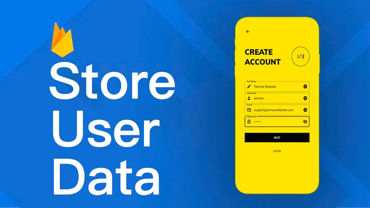 Flutter Firebase Store User Data