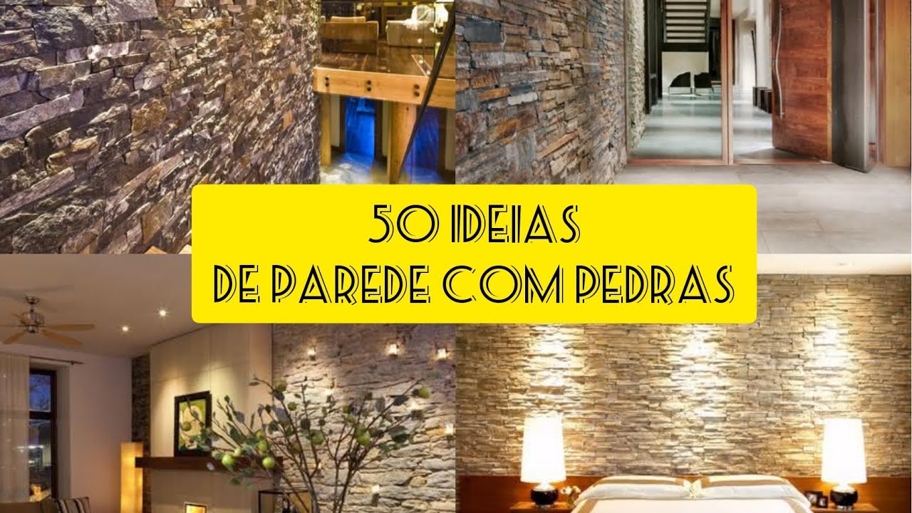 50 idéias de parede com pedras