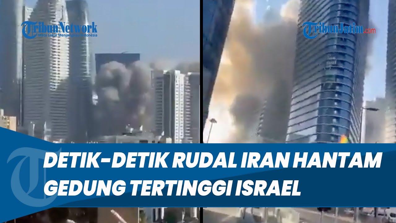 DETIK-DETIK 30 Rudal Iran Hantam Gedung Pencakar Langit di Ramat Gan