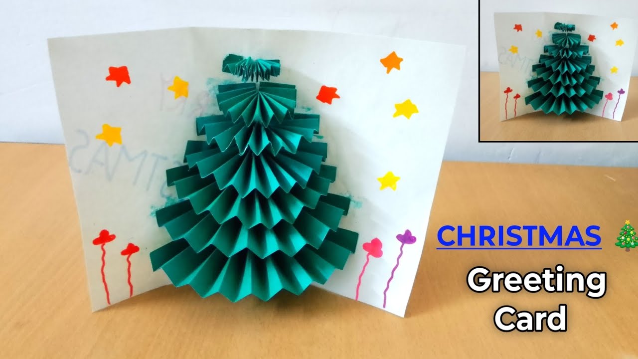 DIY Christmas pop-up card // Christmas greeting card making easy // Merry Christmas card