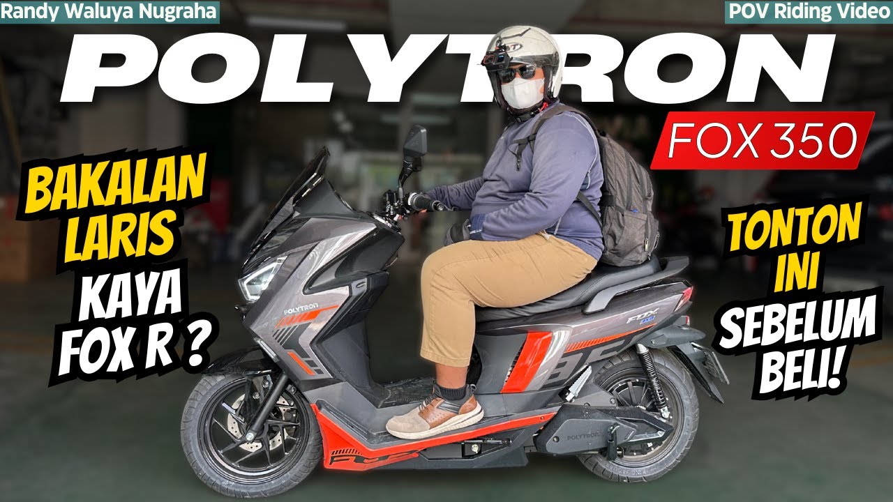 NGANTOR PAKAI MOTOR LISTRIK TERBARU POLYTRON FOX 350 ‼️ POV Riding Video - Randy Waluya Nugraha