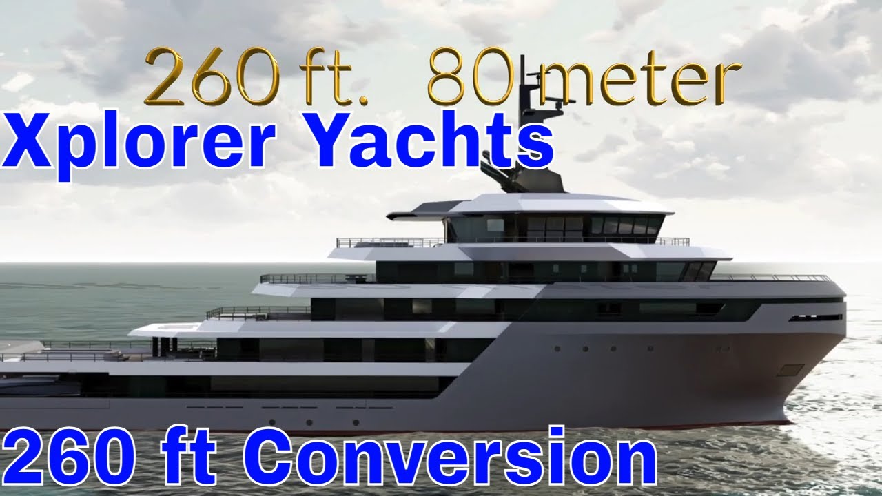 New design for 80m/260 ft OSV conversion into Global Expedition Yacht.