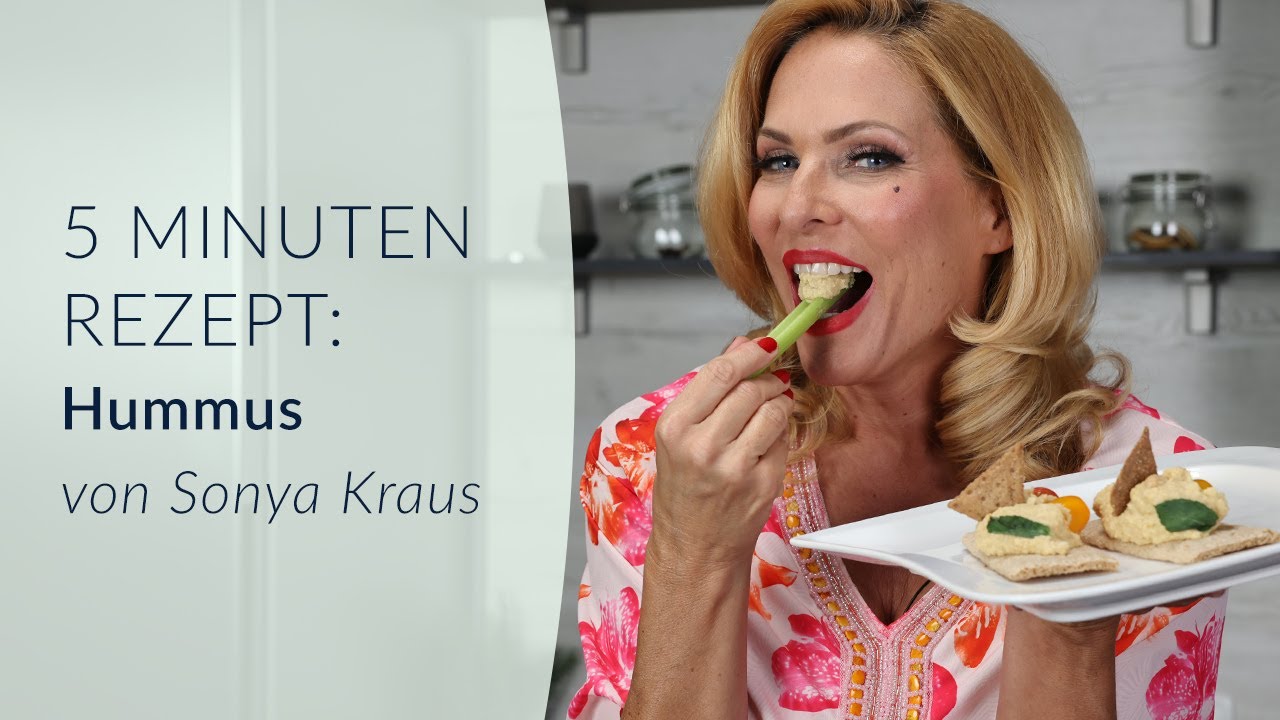Sonya Kraus' Geheimrezept: Blitzschneller & köstlicher Hummus für jede Gelegenheit! #Vegan