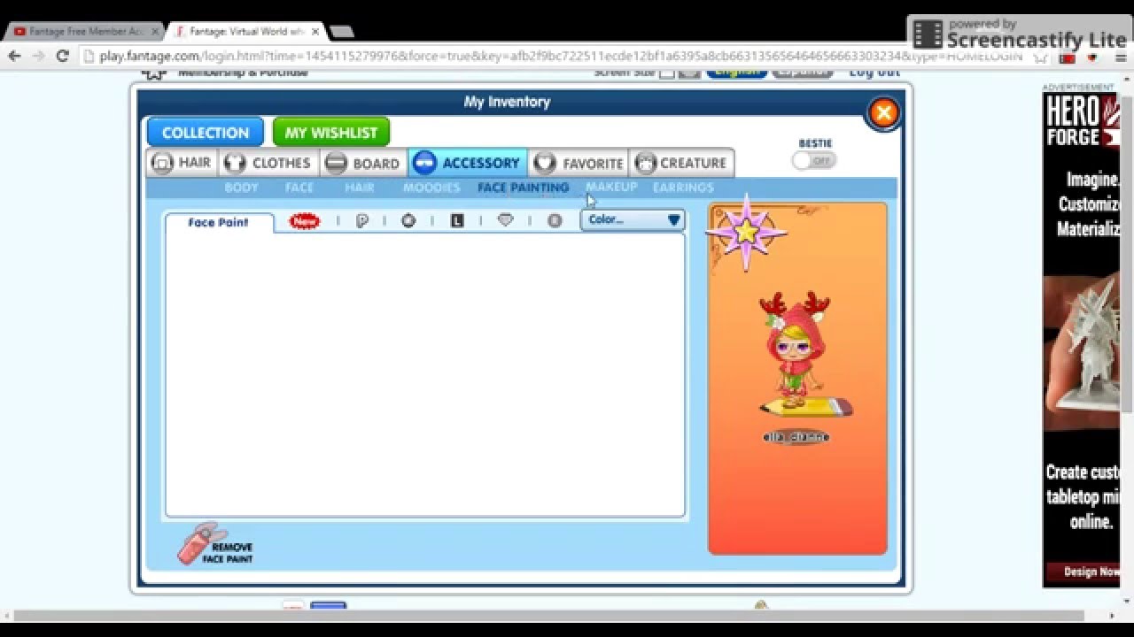 free fantage account