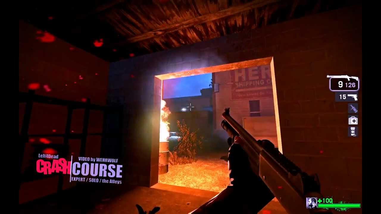 Left 4 Dead / Crash Course: the Alleys / Expert Solo | прохождение