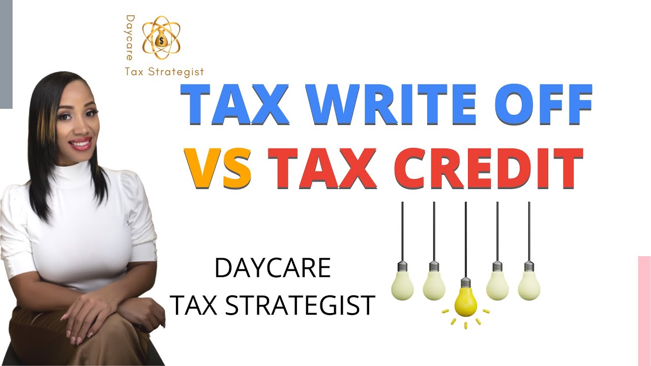 Difference Between Tax Write Off and Tax Credit