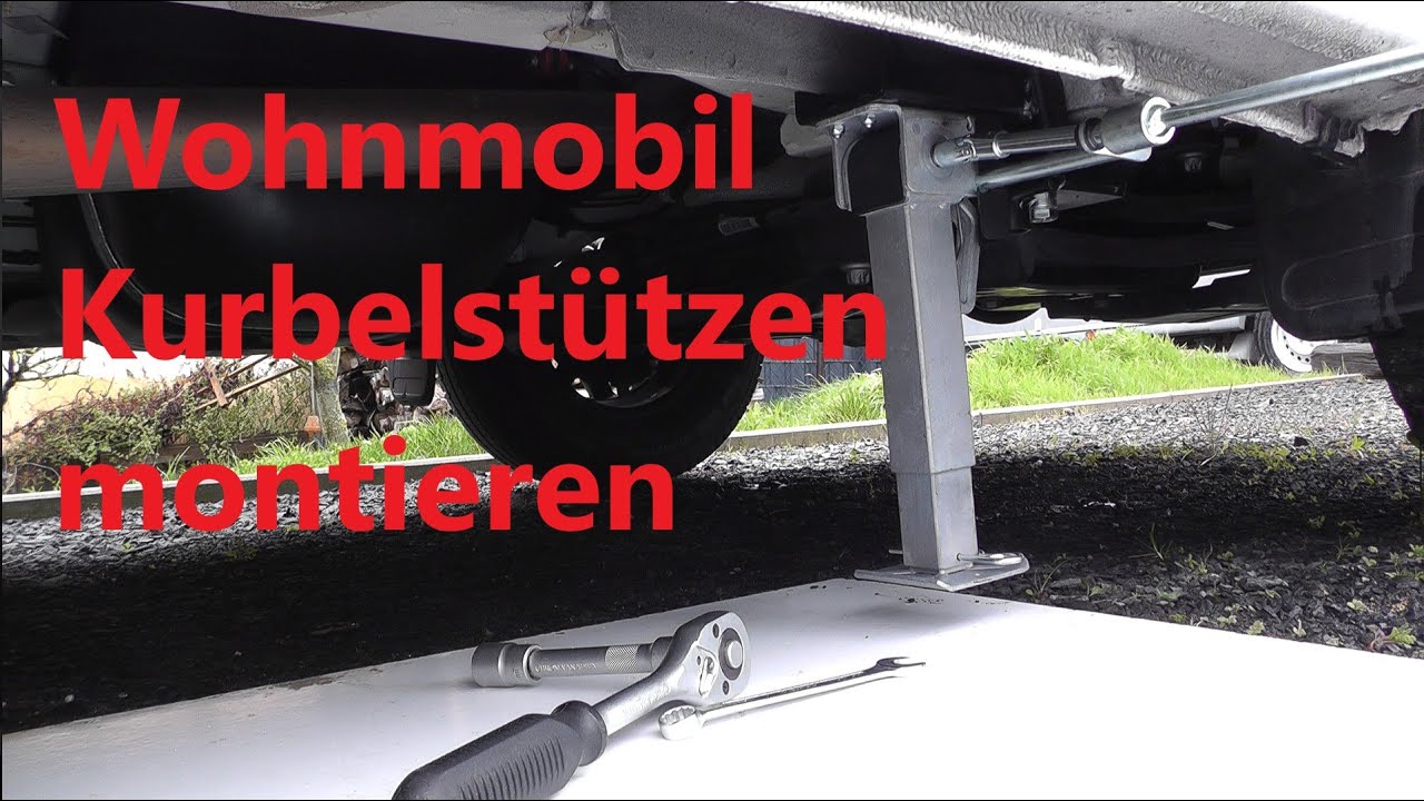 Wohnmobil Fiat Carado T447 Kurbelstüten vorne montieren