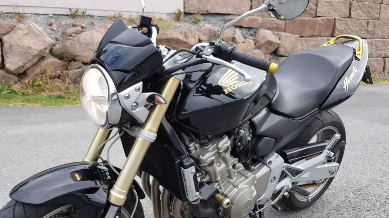Honda CB600F Hornet 2005 cold engine start and walkaround