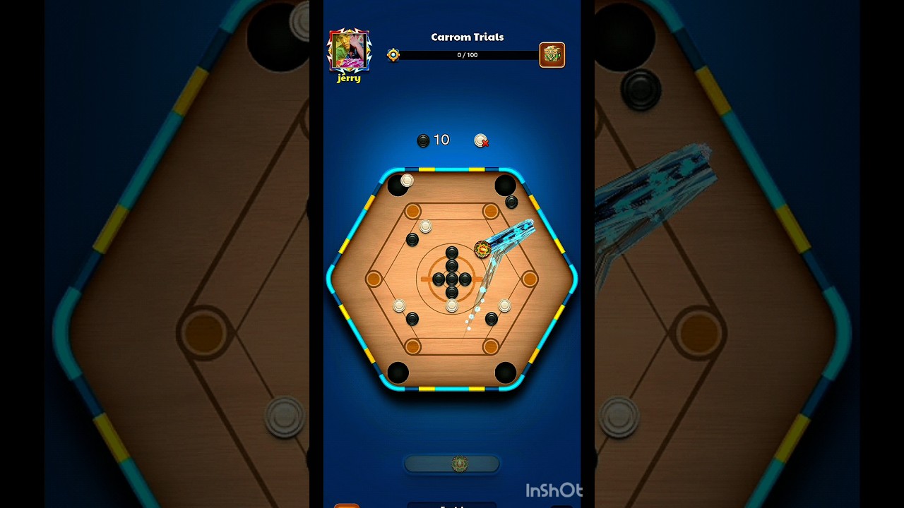 Try Trick shots 😅🤪🗿carrom trials