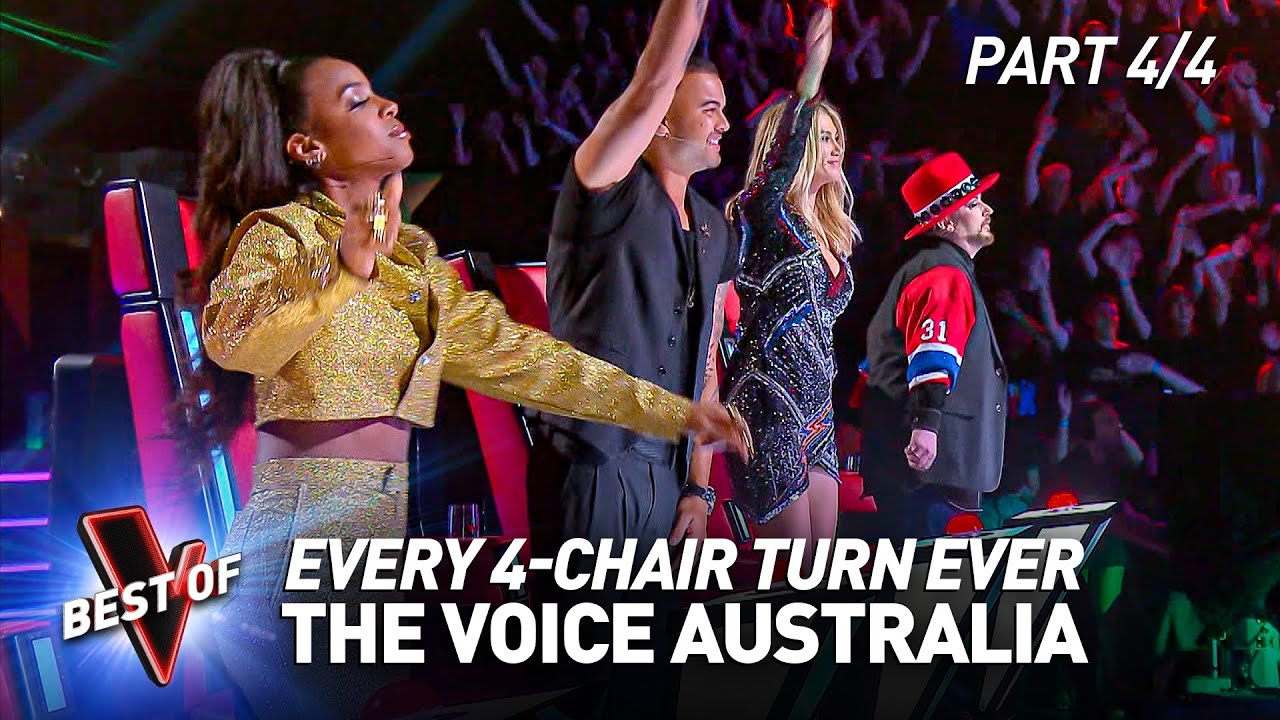 Every 4-CHAIR TURN Blind Audition on The Voice Australia | Part 4/4